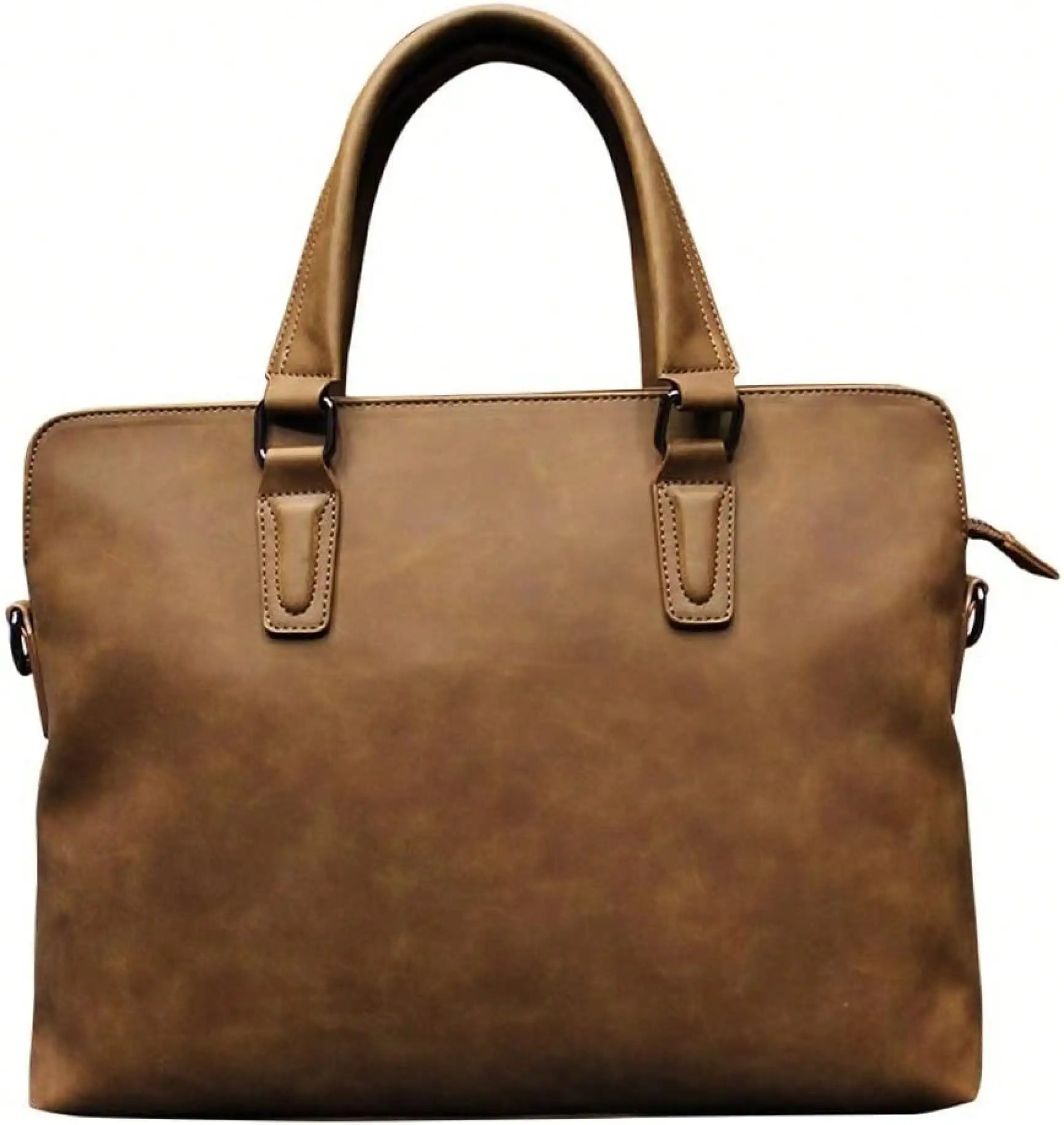 HBJWOV Leather Men's Briefcase Business Laptop Bag Handbag Men's Multifunctional Shoulder Bag-1