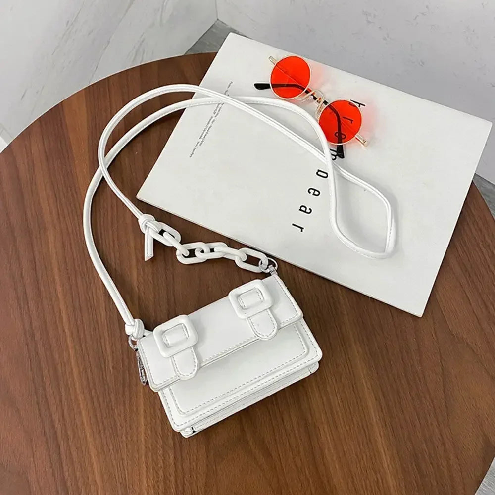 Women Girls Mini PU Leather Handbag, 2022 Summer Yellow Designer Chain Messenger Crossbody Bag-22