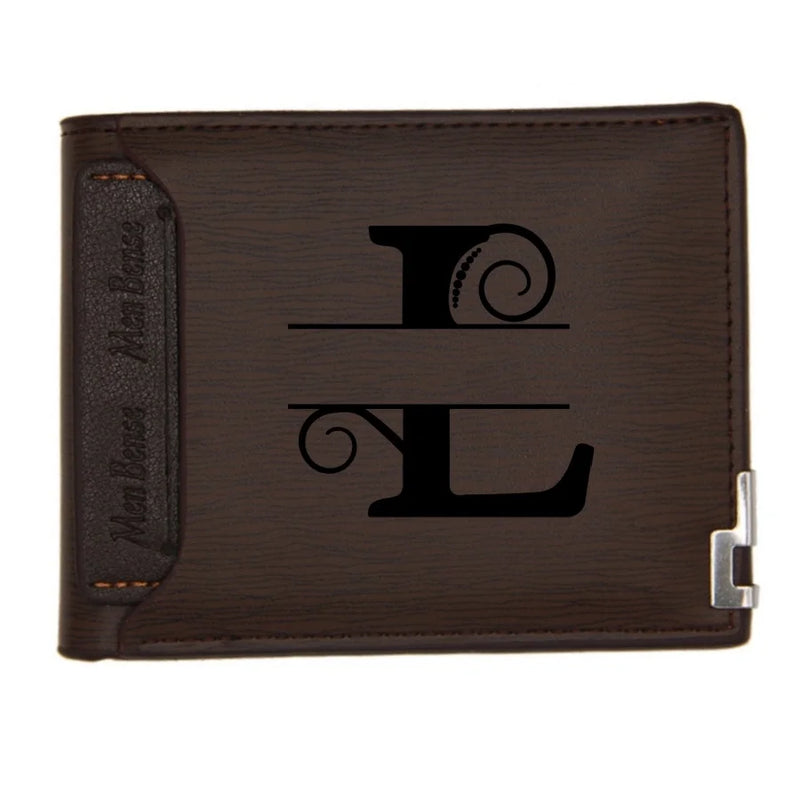 Personalized Wallet for Men Custom Wallets for Men Engraved Letter Name Leather Wallet Bifold Custom Gifts for Dad/Husband-9