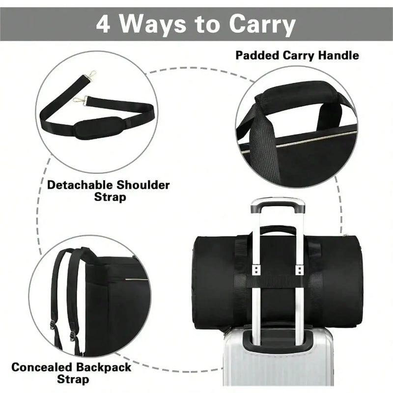 Convertible Multifunctional Travel Bag Large Capacity Portable Duffel Bag Wear-Resistant Suit Bag-7
