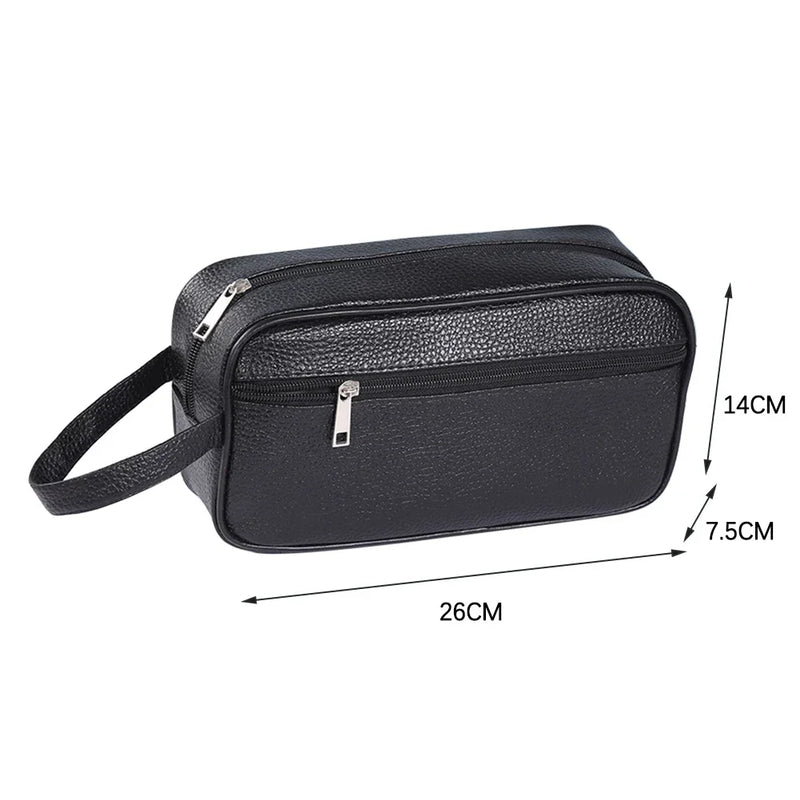 Men Wallets Retro PU Leather Business Handbags Clutch Fashion Woman Coametics Bag Credit Card Holder Mobile Phone Wristlet Bag-24