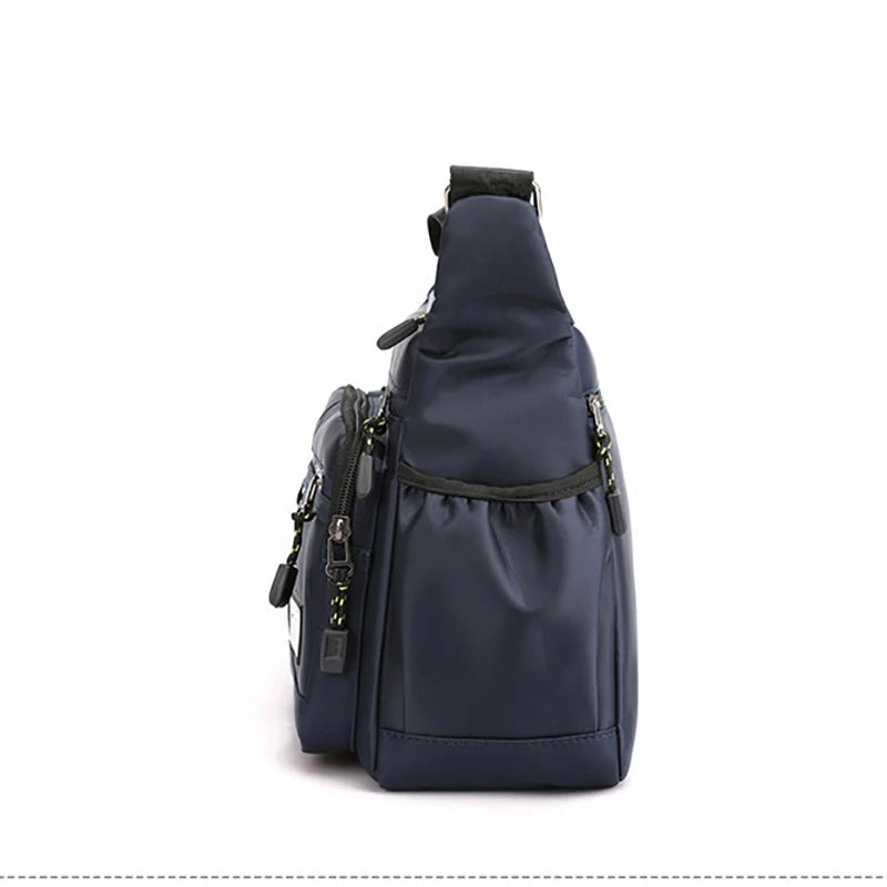 Design Oxford Shoulder Bag Large Capacity Men's Casual Multi-layer Pocket Fashion Single Shoulder Crossbody Luxury Messenger Bag-5