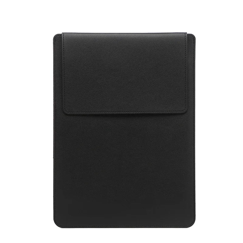 Portable Leather Laptop Sleeve Case Bag for Macbook Air 12 13 14 15 16 Inch M5 M4 M3 M2 Chip Mac Adjustable Stand Cover-22