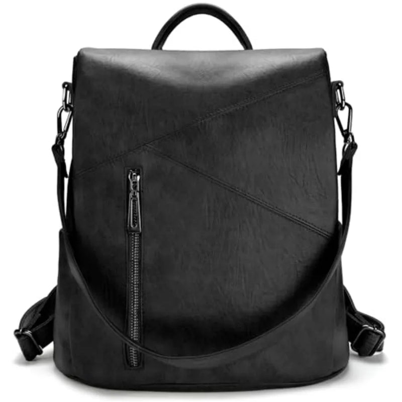 Backpack, Fashion Casual Travel PU Leather Daypack Bag Shoulder Rucksack Handbags for Women HB041-16