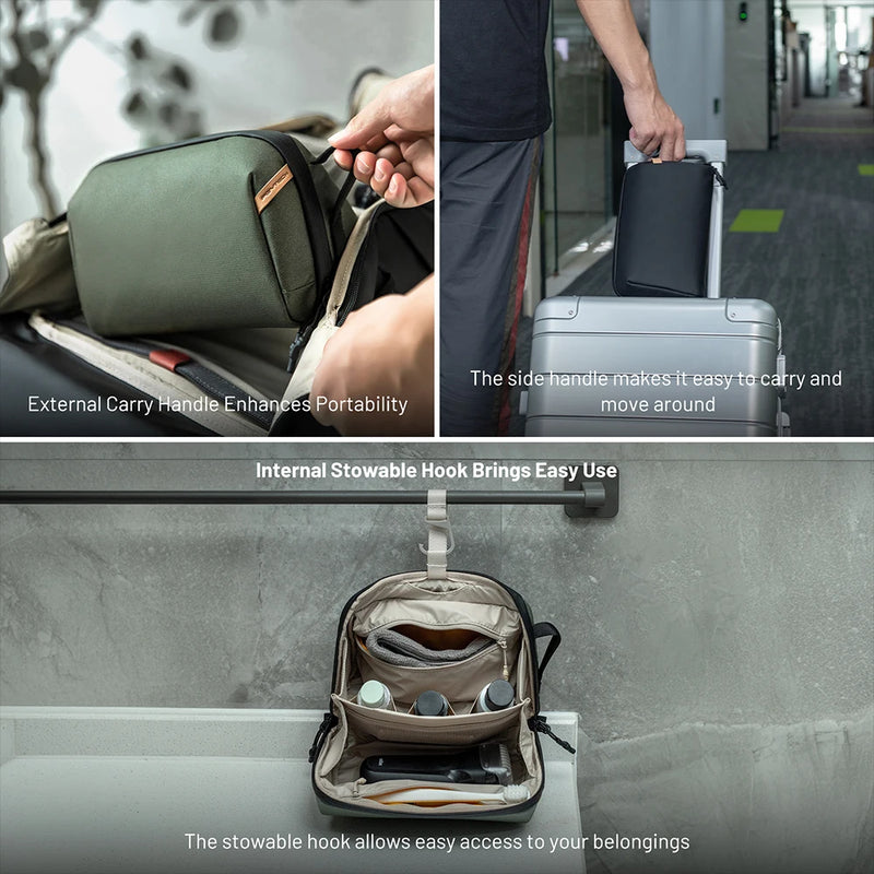 PGYTECH Wash Pouch travel Bag Hanging  Waterproof Dopp Kit for Toiletries & Cosmetics-14