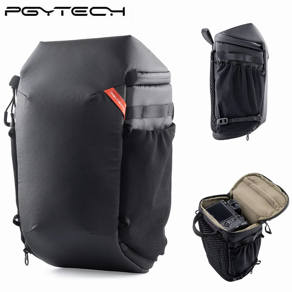 PGYTECH Camera Top Loader Expandable Organizing Pockets For Nikon/Canon/Sony Mirrorless Cameras with Adjustable Shoulder Strap-1