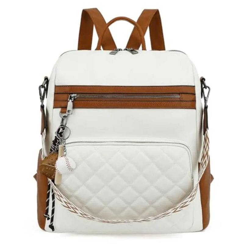 Backpack Purse for Women Large Leather Convertible Backpack Ladies Shoulder Bag Fashion Backpack Handbags for Travel and Work-13