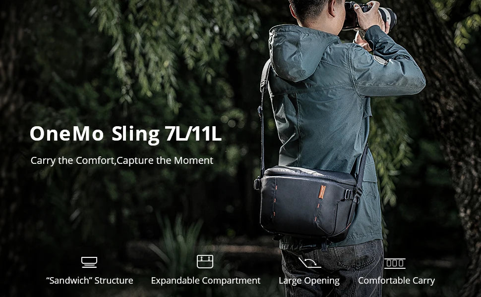 PGYTECH OneMo Sling Bag 7L 11L Crossbody Camera Bag For DSLR and Mirrorless Cameras, Photography Bag for Men and Women Newest-8