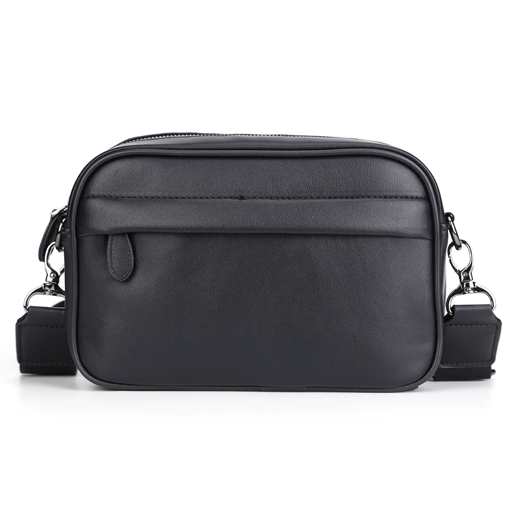 Business Shoulder Bag for Men PU Leather Messenger Bag Male Casual Sling Belt Crossbody Bags Man Design Handbag Purse Men's Bag-7