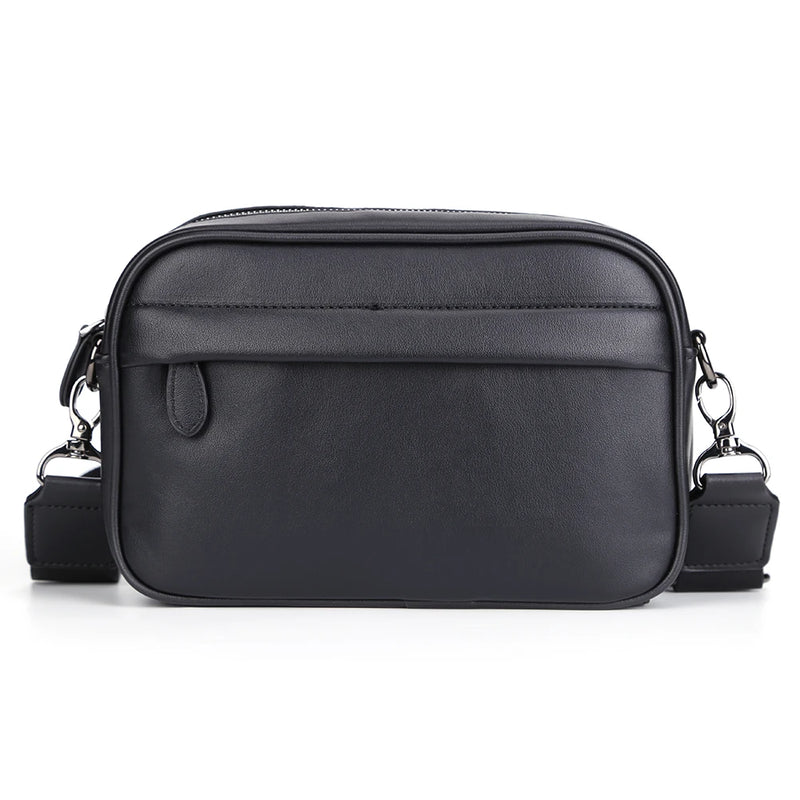 Business Shoulder Bag for Men PU Leather Messenger Bag Male Casual Sling Belt Crossbody Bags Man Design Handbag Purse Men's Bag-7