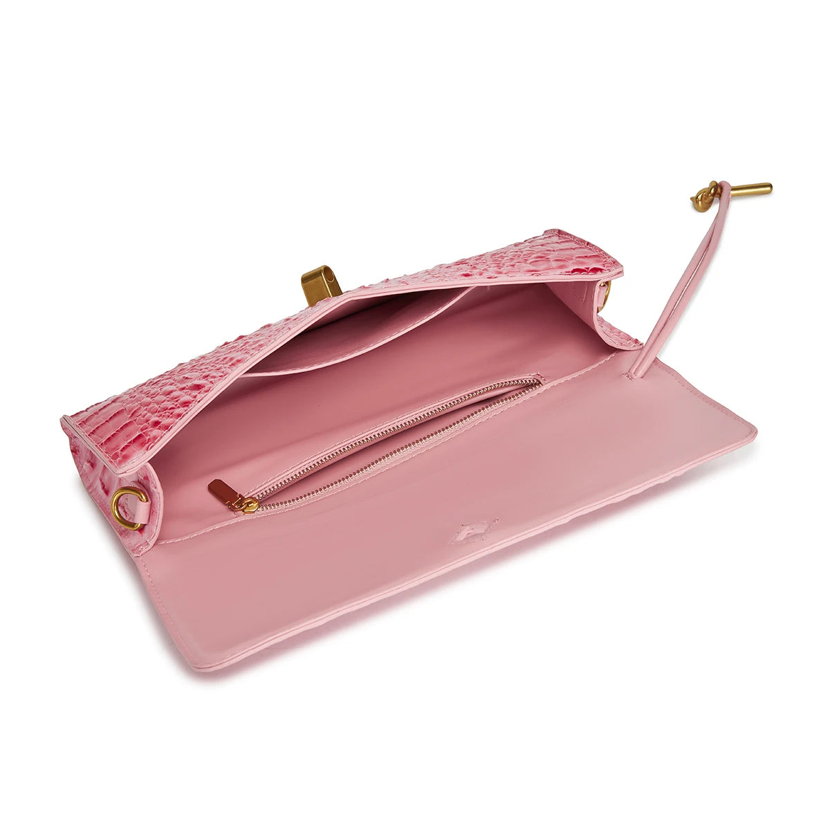 Crocodile Embossed Rectangular Clutch Handbag with Top Handle & Detachable Crossbody Strap, Twist Lock Flap Shoulder Bag for Outdoor Camping Beach Travel Wedding Occasions, Large Capacity Portable Shoulder Purse Holding Smart-7