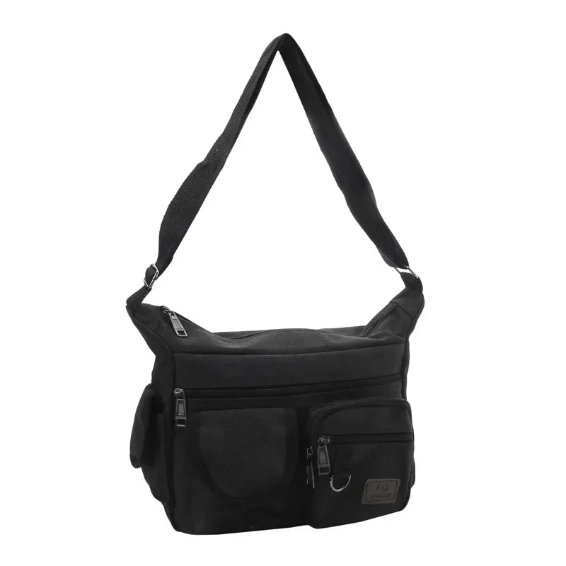 Men Casual Sling Bag Messenger Crossbody Shoulder Unisex Travel Outdoor Vintage Bags-31