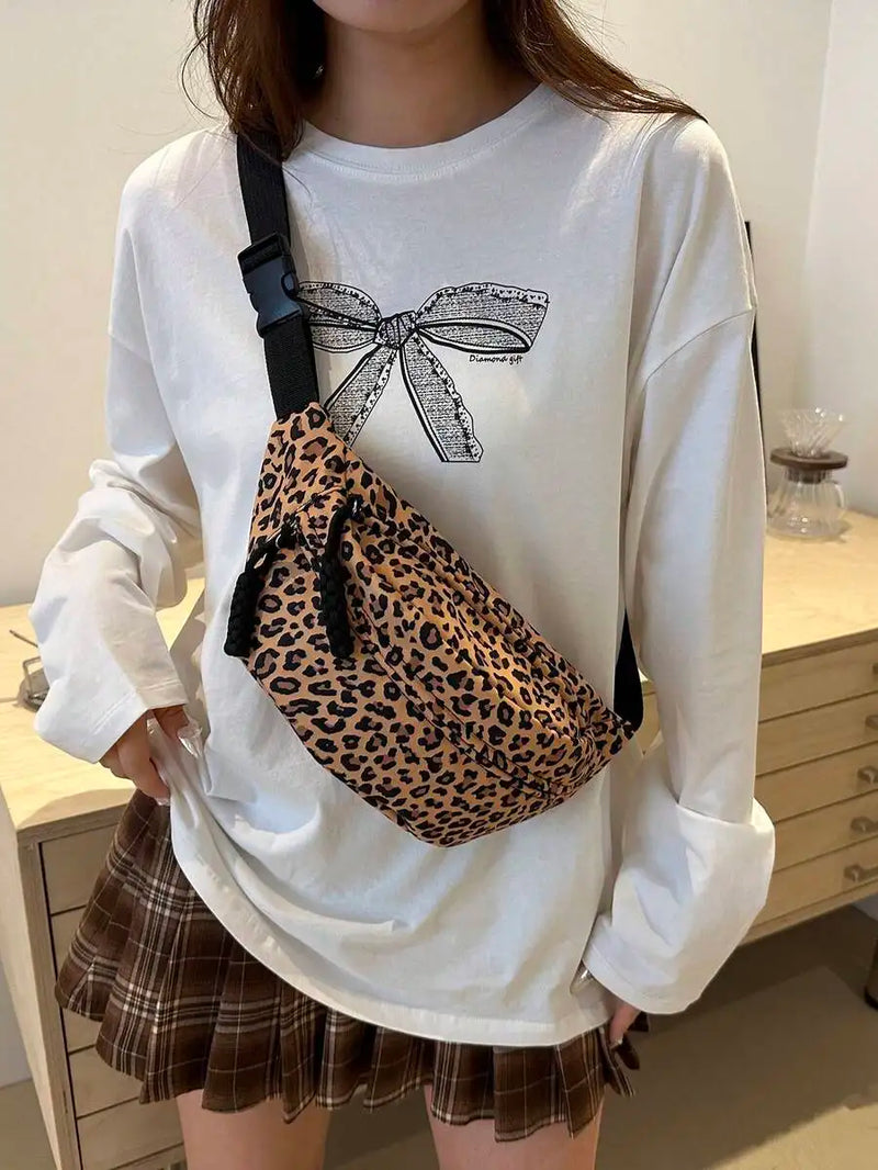 Fashionable Nylon Crossbody Bag, Solid Color Shoulder Bag, Women's Casual Crossbody Bag Suitable For Outdoor Sports-23