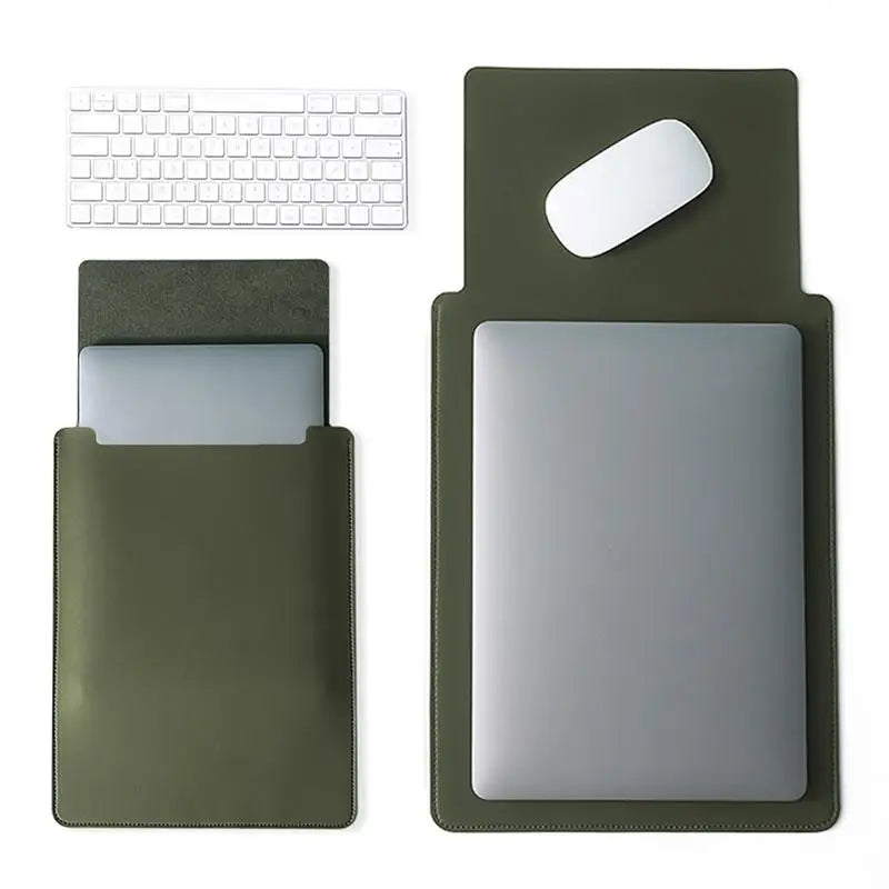Business Travel Briefcase 11-16 Inch Laptop Sleeve Case PU Cover Notebook Protective Pouch Laptop Case Cover Non-Magnetic-1