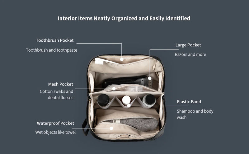 PGYTECH Wash Pouch travel Bag Hanging  Waterproof Dopp Kit for Toiletries & Cosmetics-8