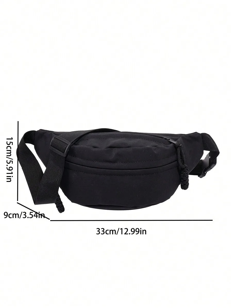 Fashionable Nylon Crossbody Bag, Solid Color Shoulder Bag, Women's Casual Crossbody Bag Suitable For Outdoor Sports