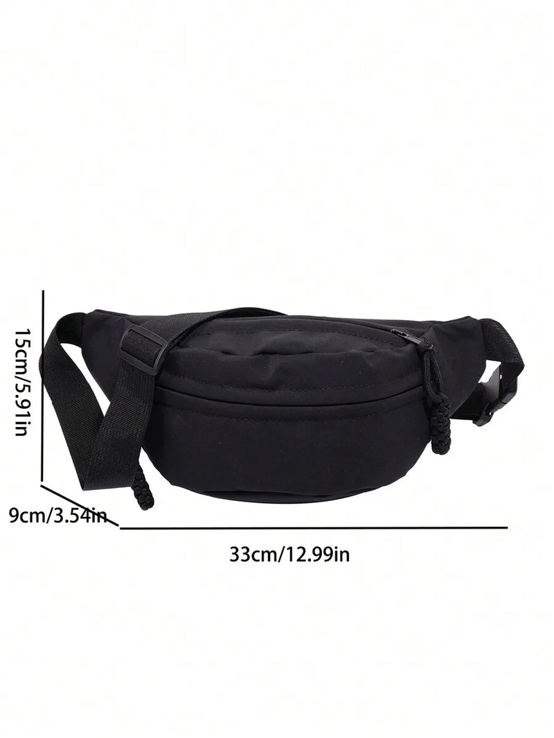 Fashionable Nylon Crossbody Bag, Solid Color Shoulder Bag, Women's Casual Crossbody Bag Suitable For Outdoor Sports-2