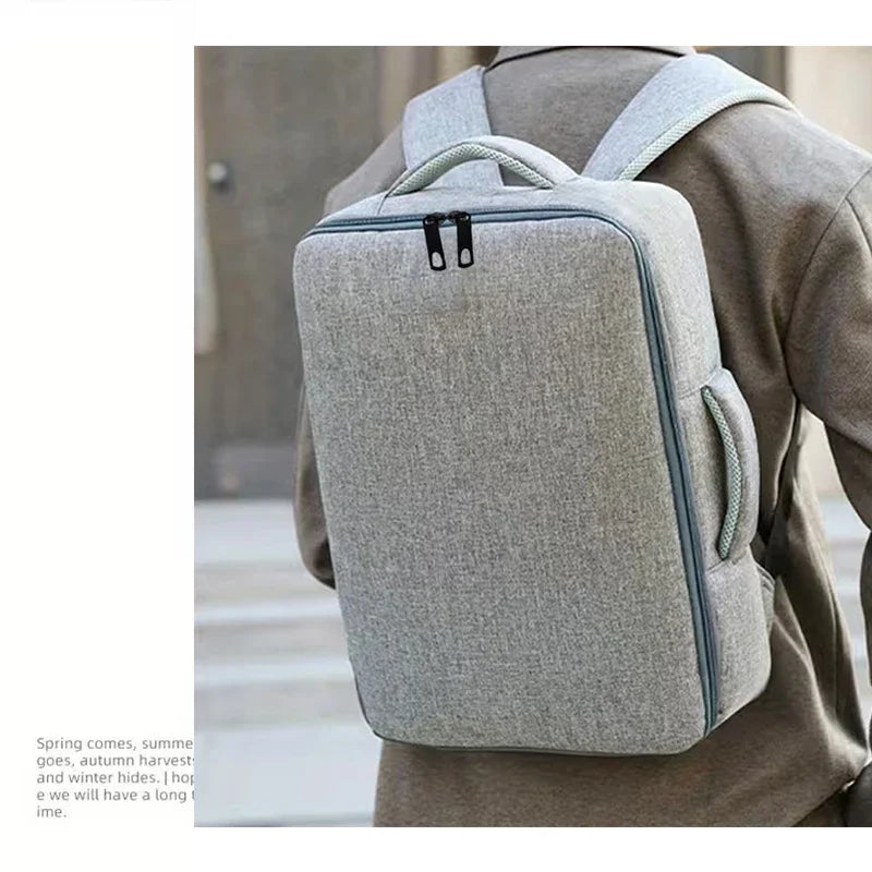 Ergonomic Laptop Backpack 14-17 Inch Notebook Daypack Office Daily Breathable Multi Pocket Lightweight Storage Bag-13