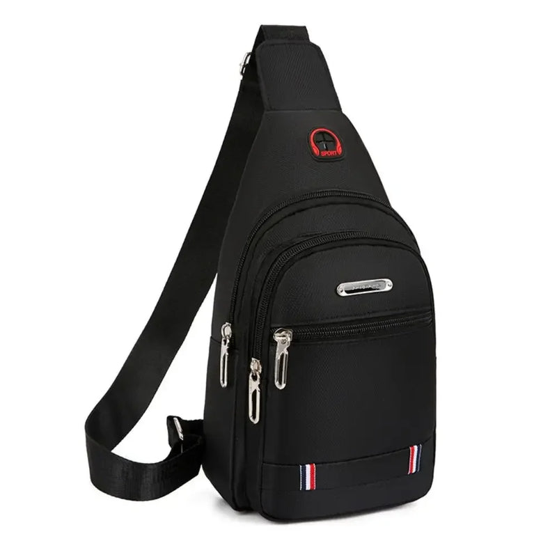 Black Grey Brown Men Messenger Bags New Rectangle Oxford Cloth Men Crossbody Bag USB Charge Shoulder Bag Male 3 Zipper Bag-14
