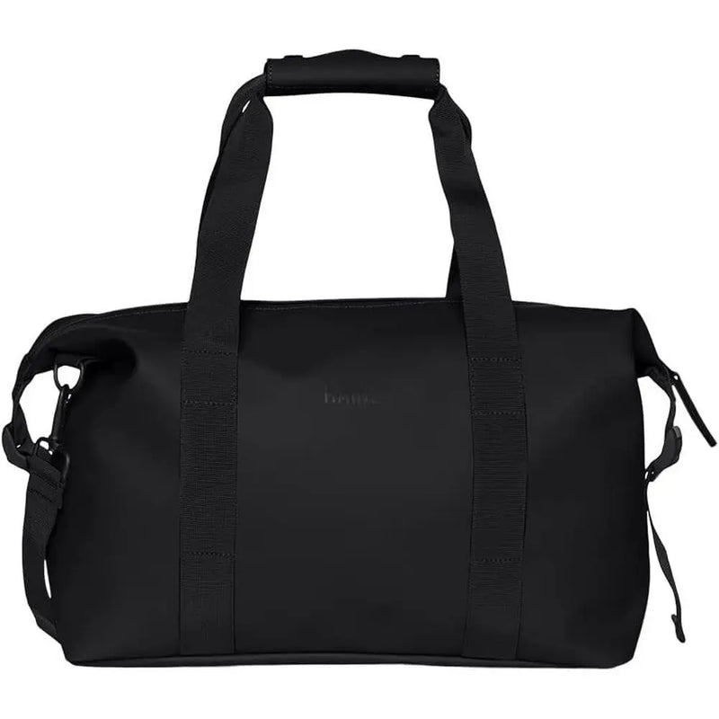 Compact Waterproof Travel Bag for Gym, Duffel, Carry-On, and Overnight Use (Black, Small)-7
