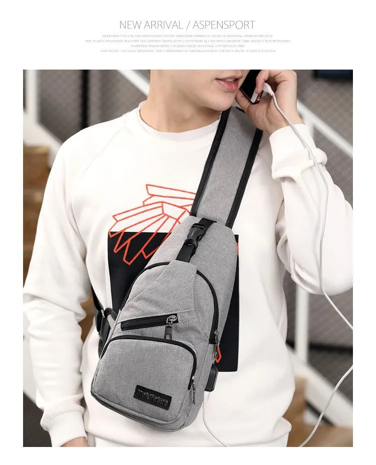 Fashion Casual Crossbody Bag Small Men's Shoulder Bag Men Diagonal Backpack Messenger Phone Bag Boy Fanny Chest Pack New-14