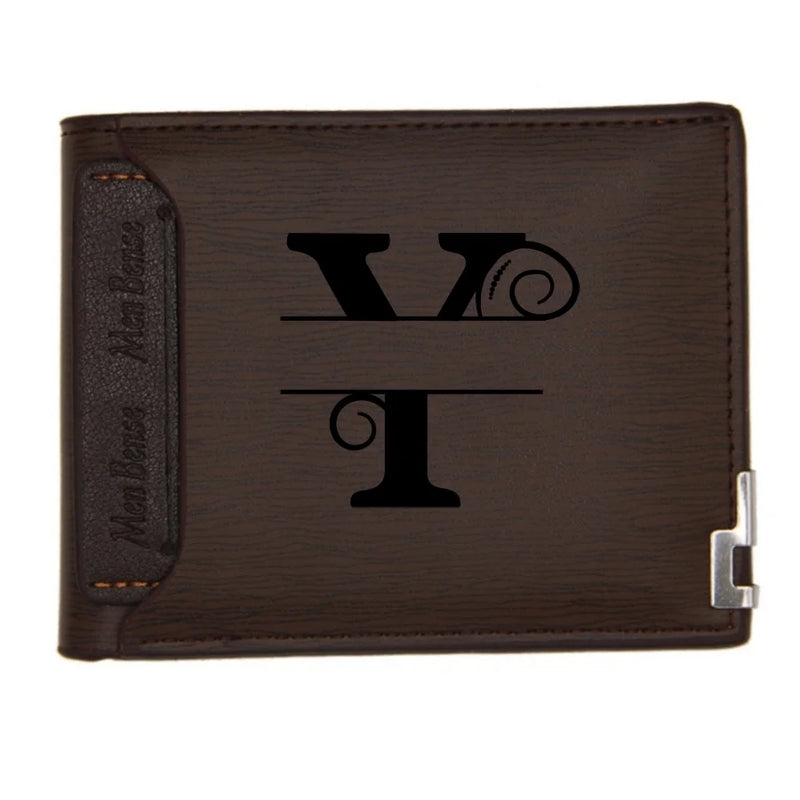 Personalized Wallet for Men Custom Wallets for Men Engraved Letter Name Leather Wallet Bifold Custom Gifts for Dad/Husband-21
