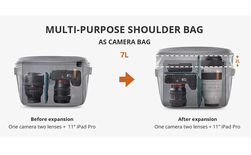 PGYTECH OneMo Sling Bag 7L 11L Crossbody Camera Bag For DSLR and Mirrorless Cameras, Photography Bag for Men and Women Newest-11