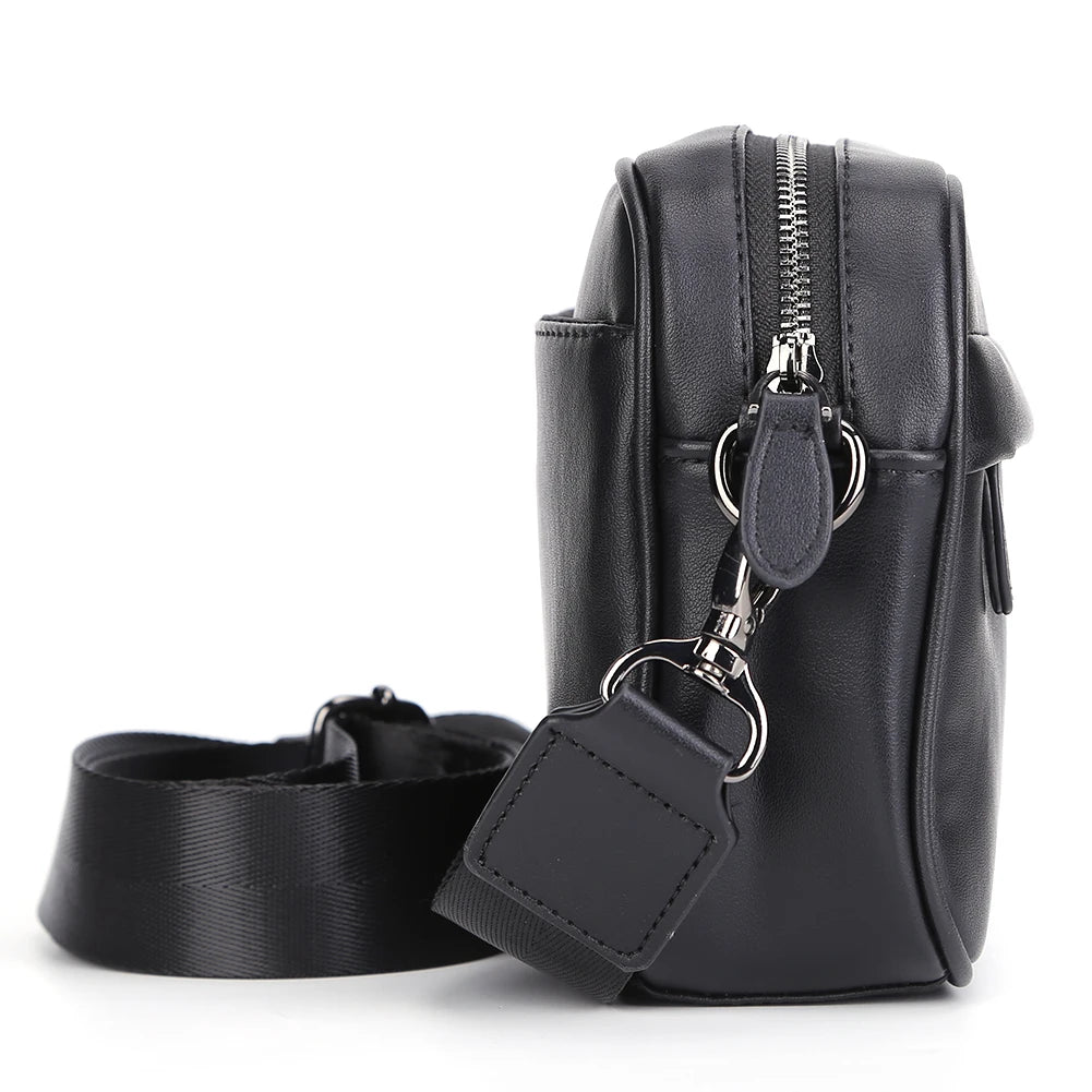 Business Shoulder Bag for Men PU Leather Messenger Bag Male Casual Sling Belt Crossbody Bags Man Design Handbag Purse Men's Bag-9