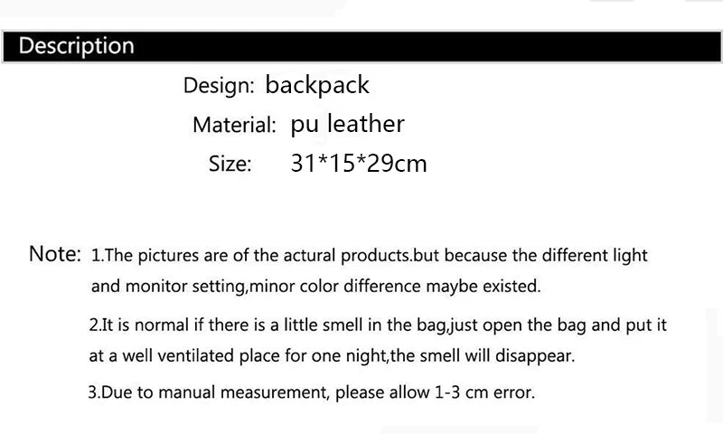 Backpack Large Capacity Anti-theft PU Leather Adjustable Straps Travel Work Women Elegant Luxury Fashion-7