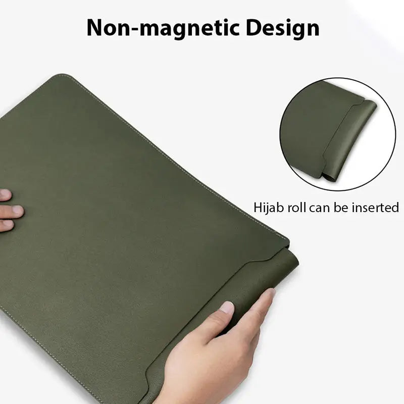 Business Travel Briefcase 11-16 Inch Laptop Sleeve Case PU Cover Notebook Protective Pouch Laptop Case Cover Non-Magnetic-12