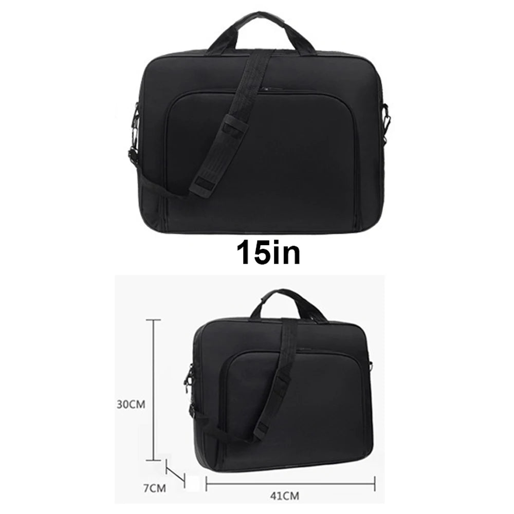 Nylon Anti Theft Shoulder Laptop Briefcase 15.6-17 Inch Notebook Bag Business Travel Zipper Light Storage Handbag-22