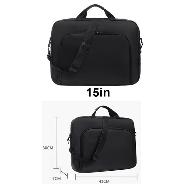 Nylon Anti Theft Shoulder Laptop Briefcase 15.6-17 Inch Notebook Bag Business Travel Zipper Light Storage Handbag-22