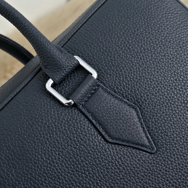 Luxury Mens Top-Handle Bags Classic Business Briefcase for Men Daily Office Work Handbags Cowhide Leather Travel Messenger Bags-4