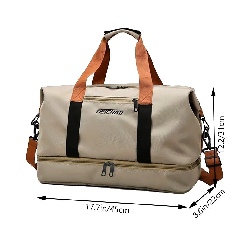 Travel Gym Bag Short-distance Luggage Portable Fitness Bags Shoulder Crossbody Chest Bag Handbags Duffle Carry On Weekender Bag-2