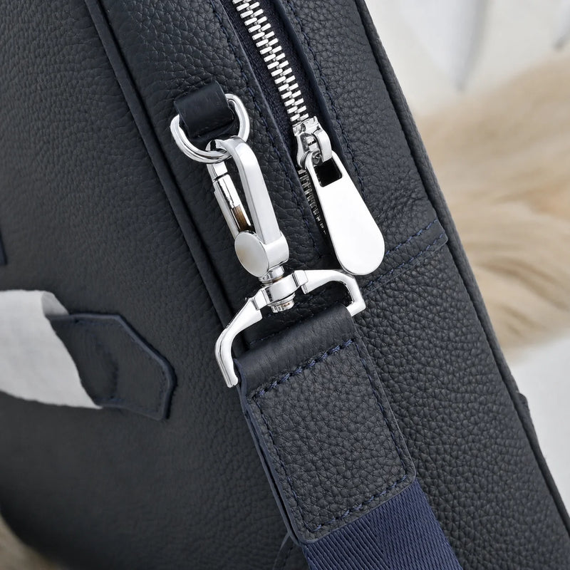 Luxury Mens Top-Handle Bags Classic Business Briefcase for Men Daily Office Work Handbags Cowhide Leather Travel Messenger Bags-5