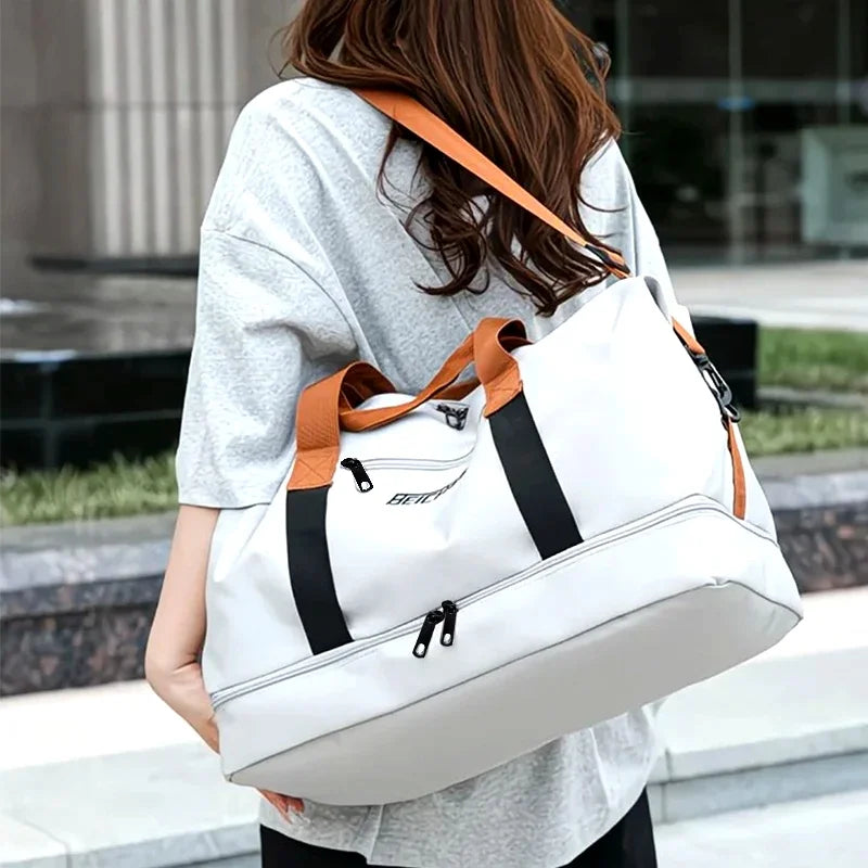 Travel Gym Bag Short-distance Luggage Portable Fitness Bags Shoulder Crossbody Chest Bag Handbags Duffle Carry On Weekender Bag-12