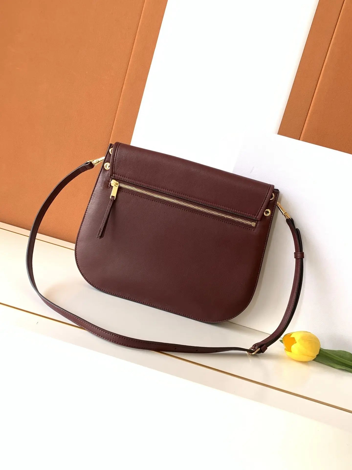 Universal Matte Coated Leather Satchel Fully Detachable Shoulder Strap Handle Bag Women Shoulder Tote Crossbody Satchel Fashion Versatile All-Match Daily Fashion Bag-7