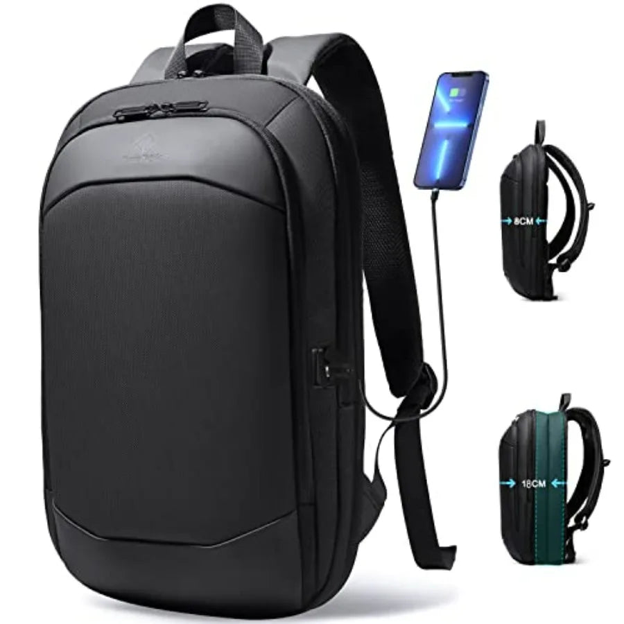 Business Backpack for Men, Slim and Expandable Waterproof Travel Laptop Backpack with USB Charger Port, Anti-Theft Lightweight-7