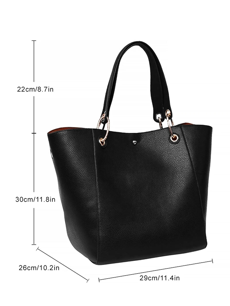 Pahajim Handbags for Women Large Tote Bag PU Leather Waterproof Handbags Shoulder Bag Womens Top Handle Bag for Work Shopping Ba-2