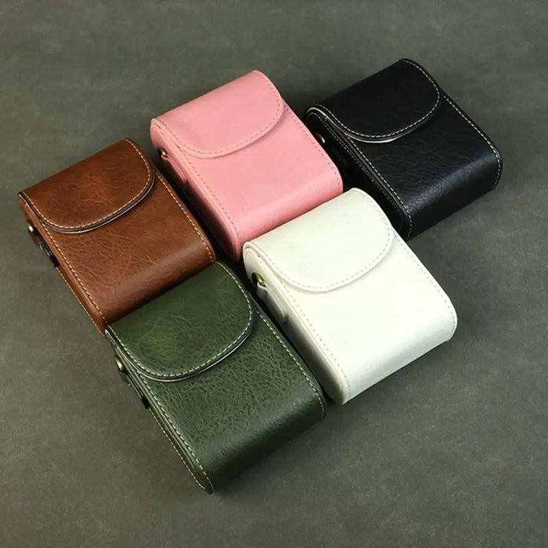 Universal Leather Camera Bag For Lumix zs99/tz99 Sony zv1m2 Canon sx730/740 Crossbody Bag Shoulder Camera Storage Bag sony 6400 dslr camera bag sony a7 iii fuji xt3-12