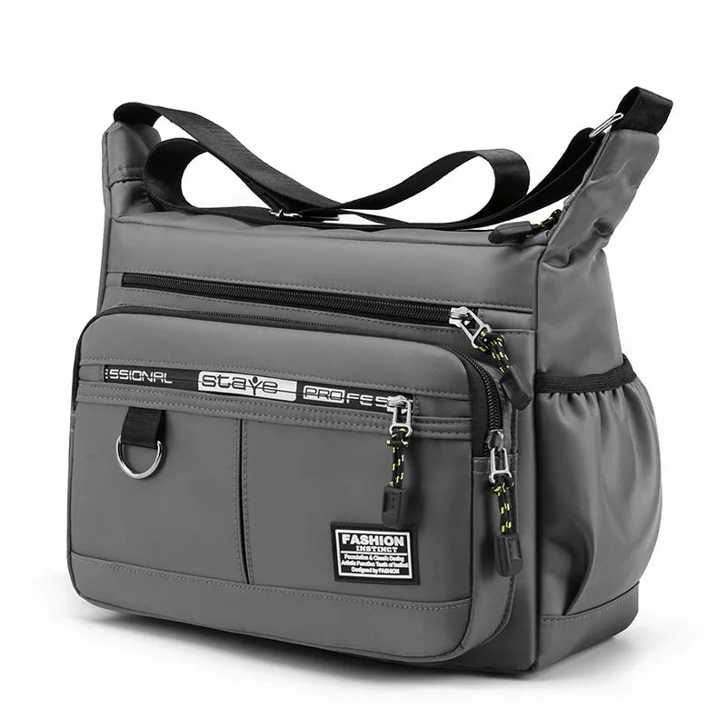 Design Oxford Shoulder Bag Large Capacity Men's Casual Multi-layer Pocket Fashion Single Shoulder Crossbody Luxury Messenger Bag-18