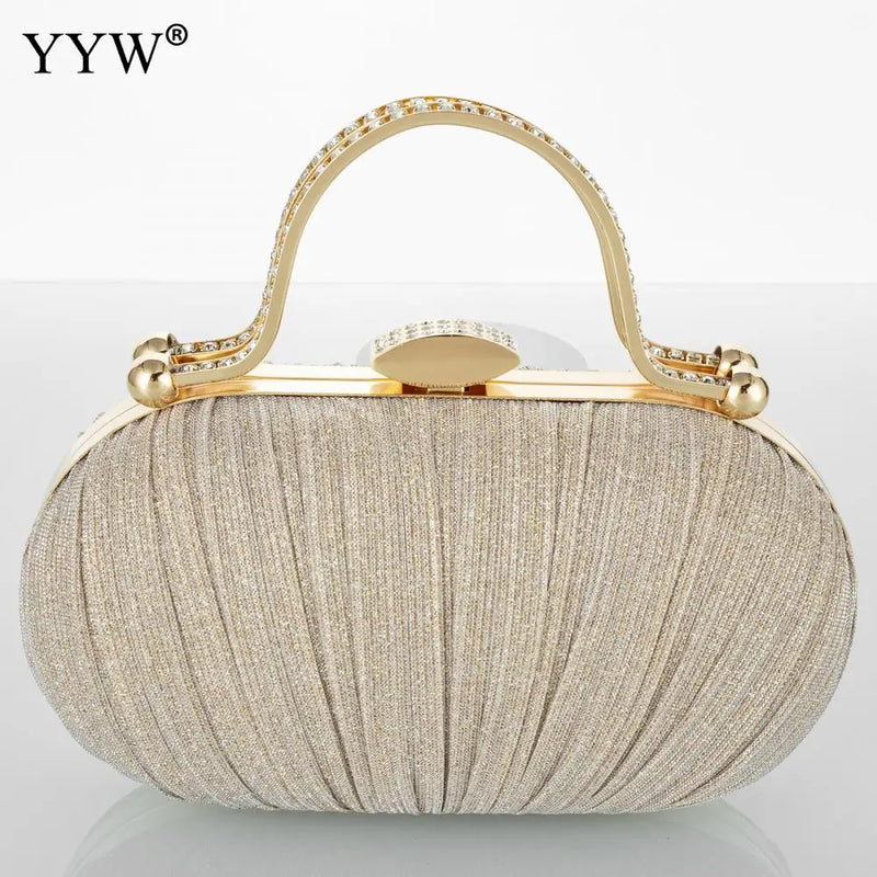 Fashion Diamond Top Handle Women Evening Handbag Clutch Bags Glitter Sequins Rhinestone Female Daily Purse for Wedding Prom-1