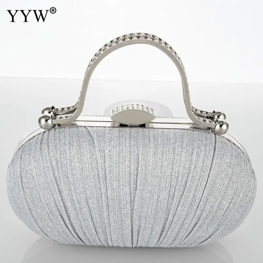 Fashion Diamond Top Handle Women Evening Handbag Clutch Bags Glitter Sequins Rhinestone Female Daily Purse for Wedding Prom-54