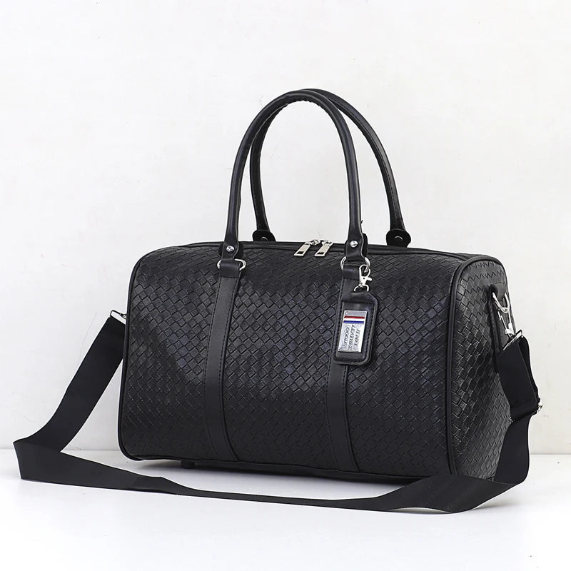 Large Capacity Travel Bag, Made Of PU Leather Material, Designed As A Single/Double Shoulder Bag, Multifunctional Travel Bag-5