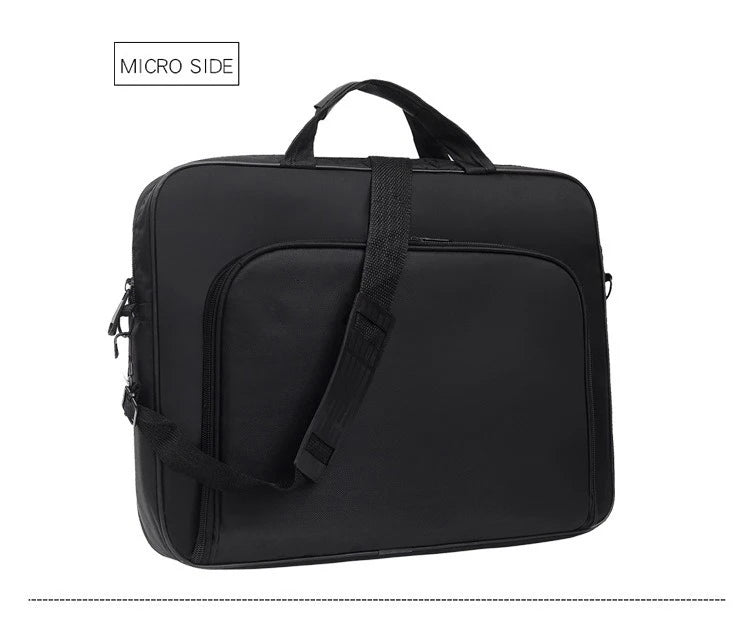 Nylon Anti Theft Shoulder Laptop Briefcase 15.6-17 Inch Notebook Bag Business Travel Zipper Light Storage Handbag-14