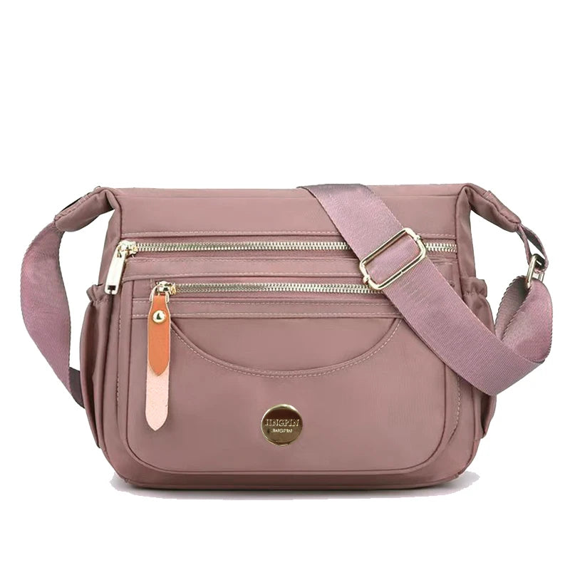 Daily Commute Crossbody Bag Fabric Adjustable Shoulder Strap Medium Capacity Multi Pocket Neutral Simple Versatile Work Messenger Bag For Men Women-17