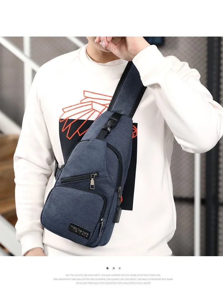 Fashion Casual Crossbody Bag Small Men's Shoulder Bag Men Diagonal Backpack Messenger Phone Bag Boy Fanny Chest Pack New-20