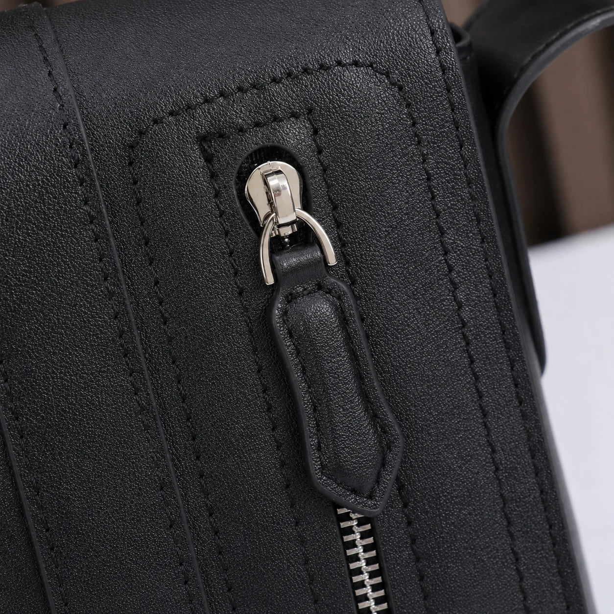 Men Messenger Bag Luxury Designer Genuine Leather Crossbody Shoulder Flap Sling Satchel Black Business Handbag Male Small Purse-8