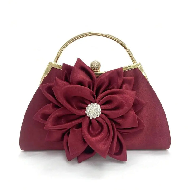 New Classic Vintage Flower Evening Bag Ladies Clutch Bag Banquet Bag Wedding Party Women's Bag-8