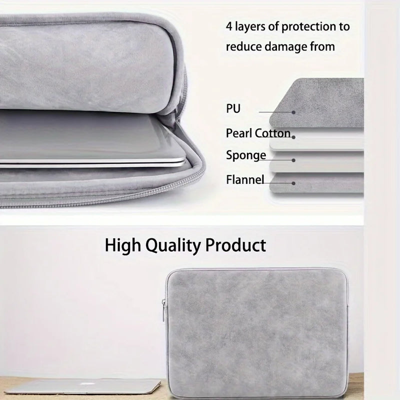 11 13 14 15  PU Leather Protective Tablet Bag Computer Pouch Case Storage Bags Slim Laptop Sleeve for Macbook Perfect-3